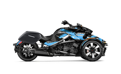 42L - Baldur Extra Large CAN AM Spyder F3 Matte Motocicleta Hard Alforjas