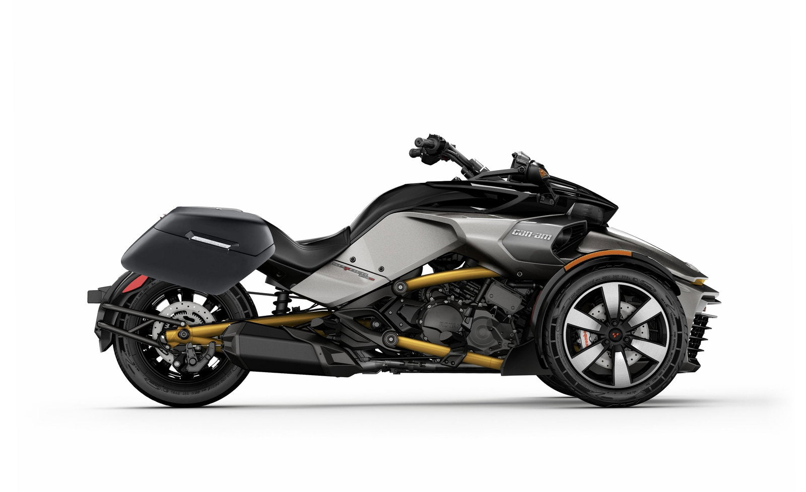 42L - Baldur Extra Large CAN AM Spyder F3-S Matte Motocicleta Hard Alforjas