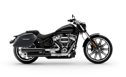 42L - Baldur Extra Large Matte Motocicleta Hard Alforjas para Harley Softail Breakout FXBR/S