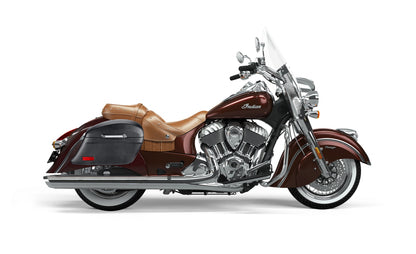 44L - Lamellar Stallion Extra Large Indian Vintage Leather Covered Motocicleta Hard Alforjas