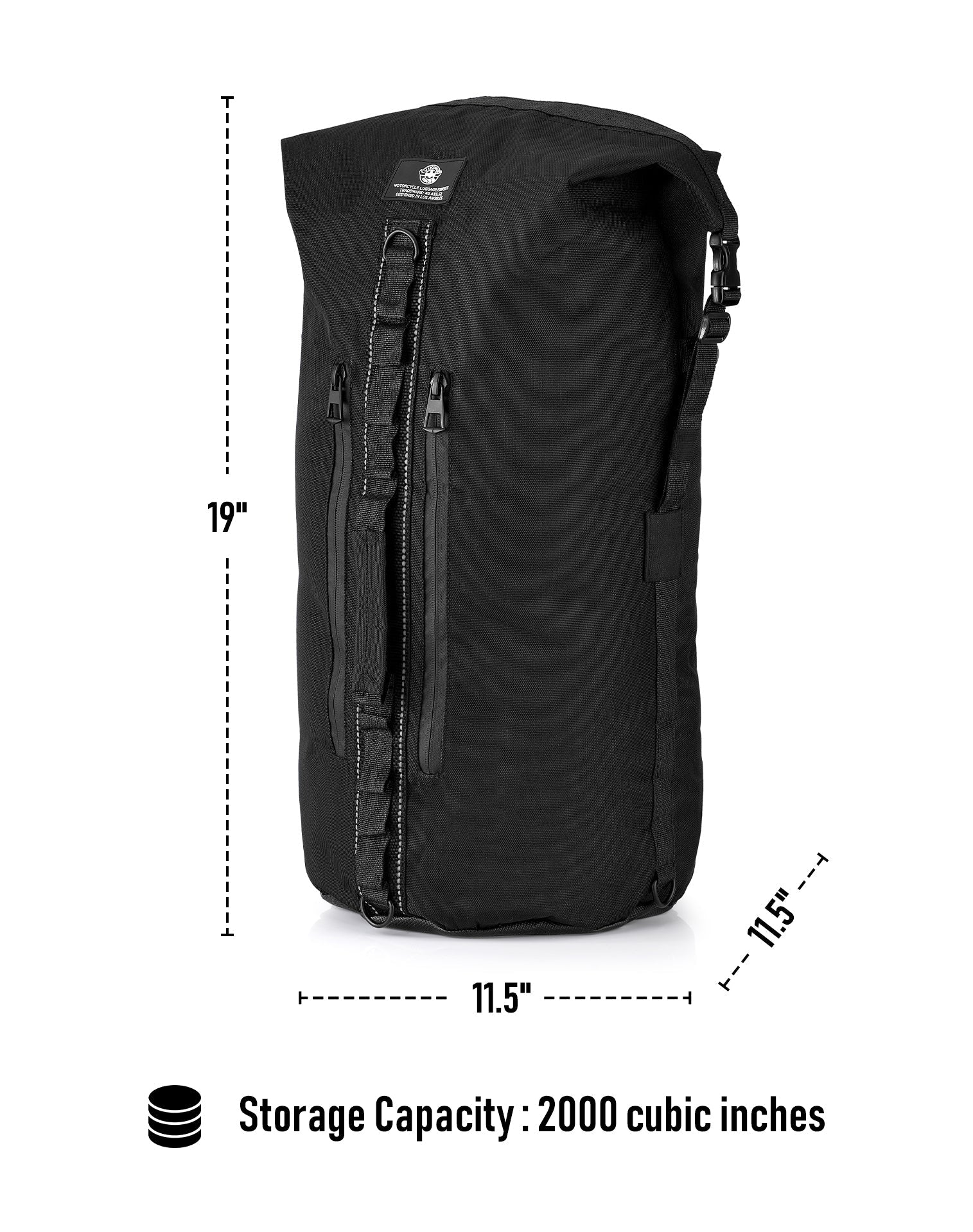 32L - Renegade Motocicleta Bolsa para Sissy bar para Harley Davidson