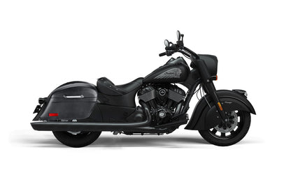 44L - Lamellar Stallion Extra Large Indian Vintage Darkhorse Leather Covered Motocicleta Hard Alforjas