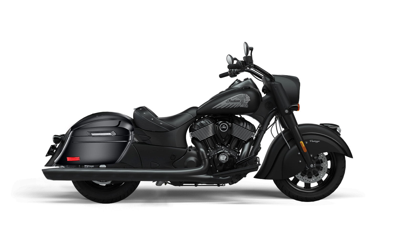 44L - Lamellar Stallion Extra Large Indian Vintage Darkhorse Painted Motocicleta Hard Alforjas