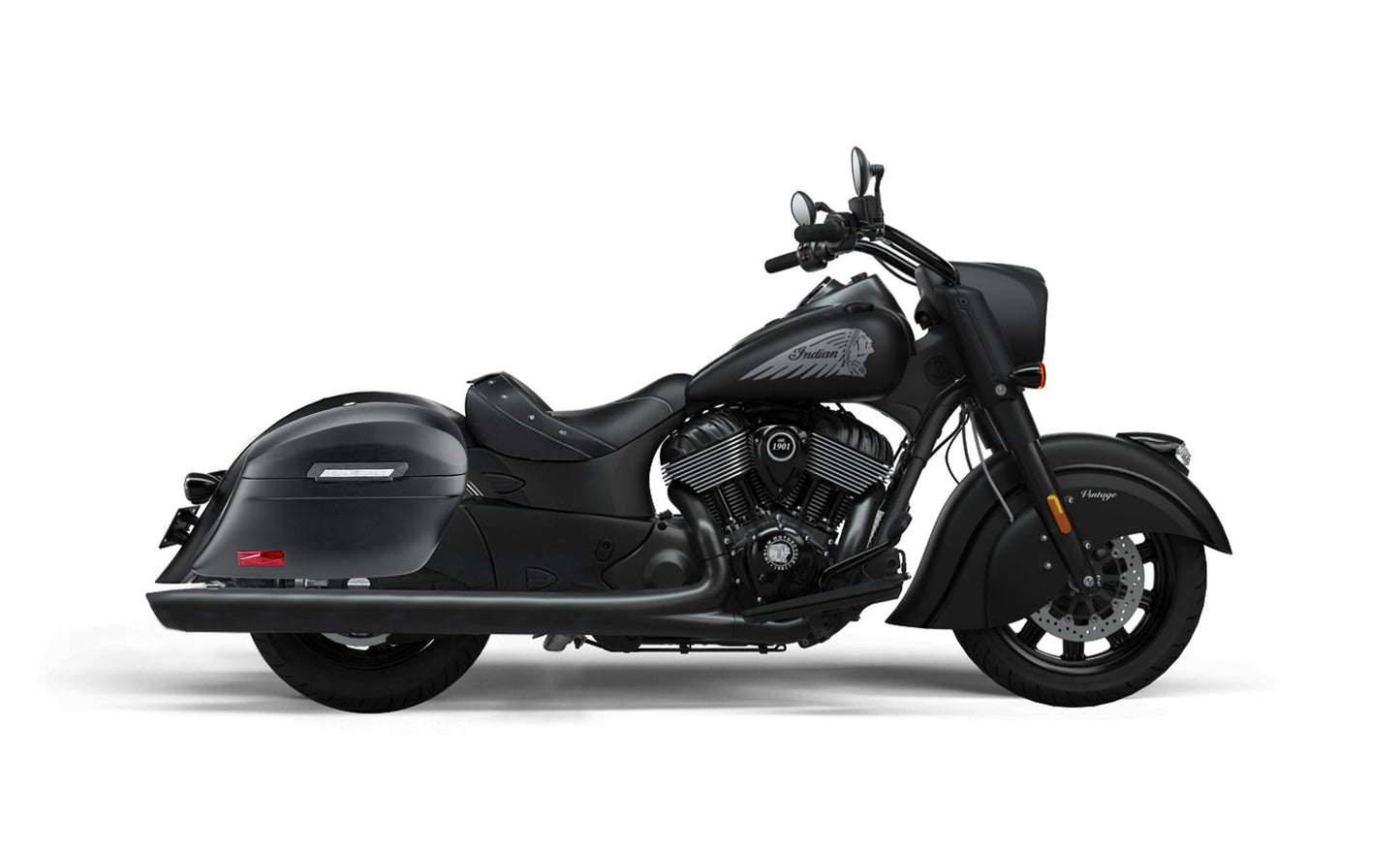 44L - Lamellar Stallion Extra Large Indian Vintage Darkhorse Matte Motocicleta Hard Alforjas