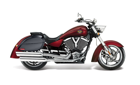 28L - Phantom Large Victory Kingpin Painted Motocicleta Hard Alforjas