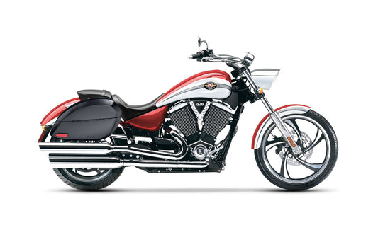 28L - Phantom Large Victory Vegas Painted Motocicleta Hard Alforjas