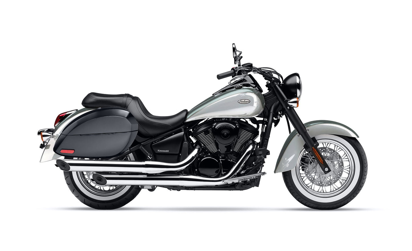 28L - Phantom Large Kawasaki Vulcan 900 Classic VN900 Painted Motocicleta Hard Alforjas