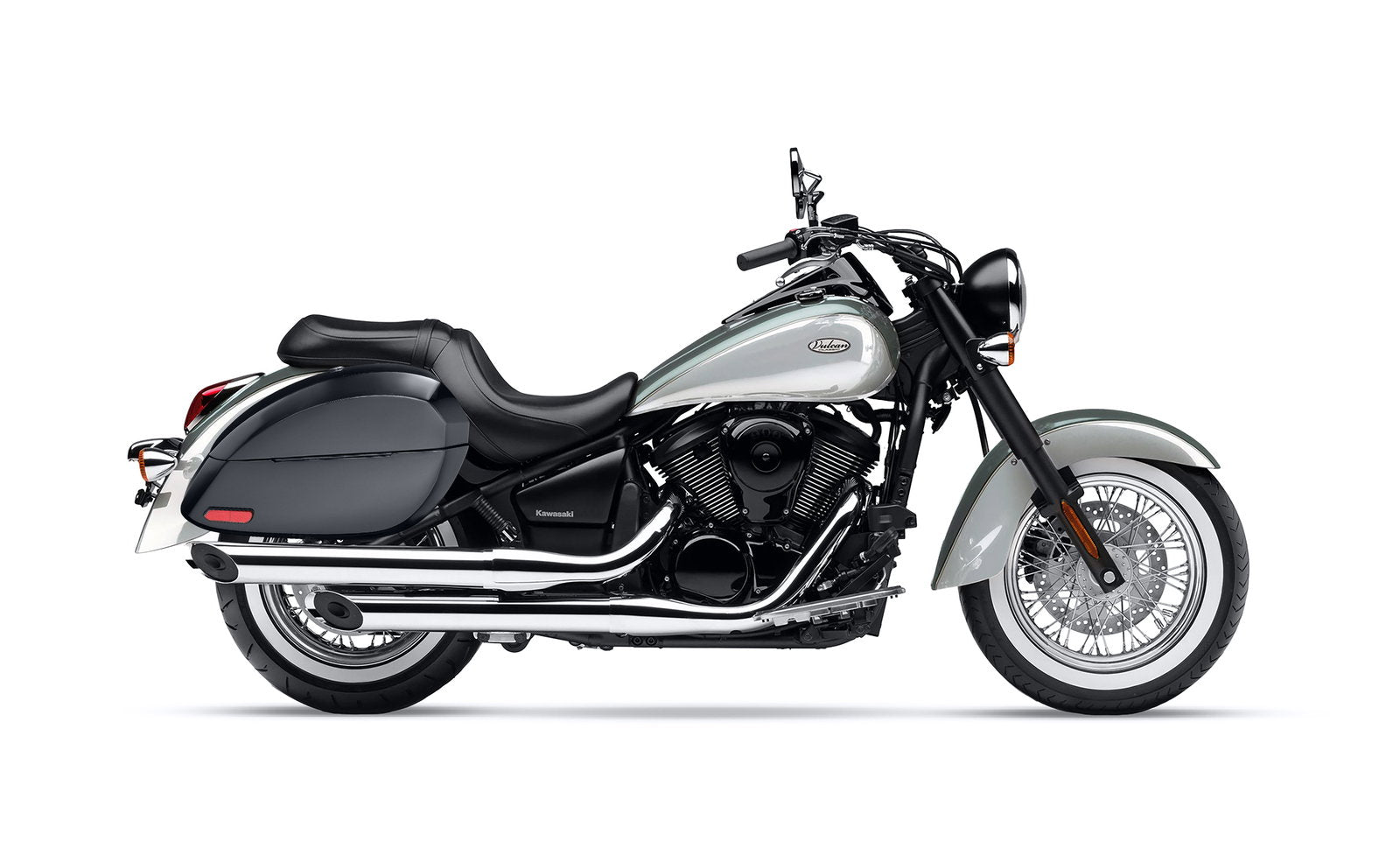 28L - Phantom Large Kawasaki Vulcan 900 Classic VN900 Painted Motocicleta Hard Alforjas
