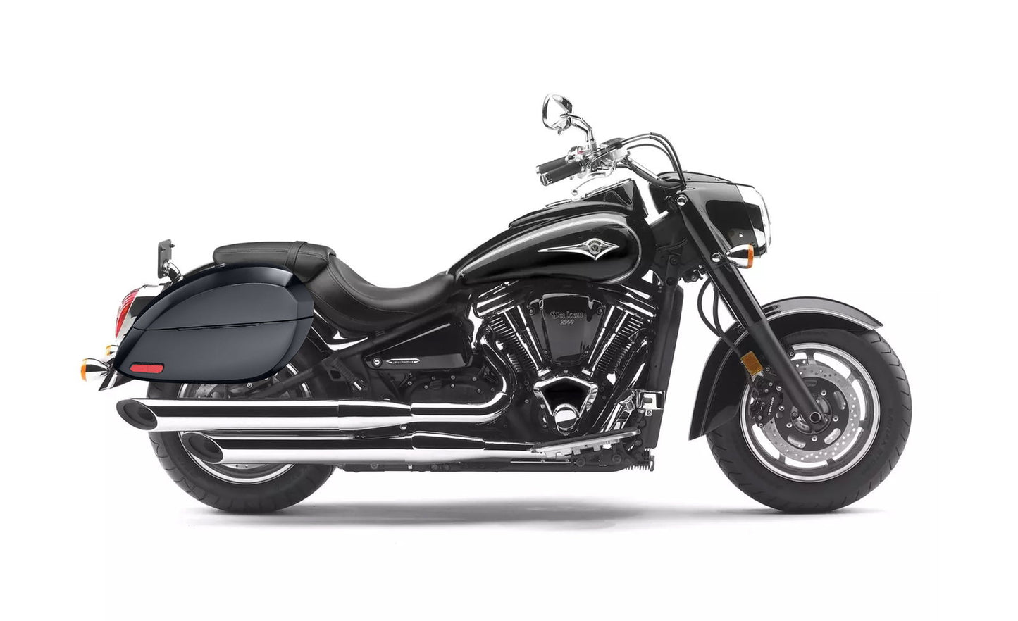 28L - Phantom Large Kawasaki Vulcan 2000 VN2000 Painted Motocicleta Hard Alforjas
