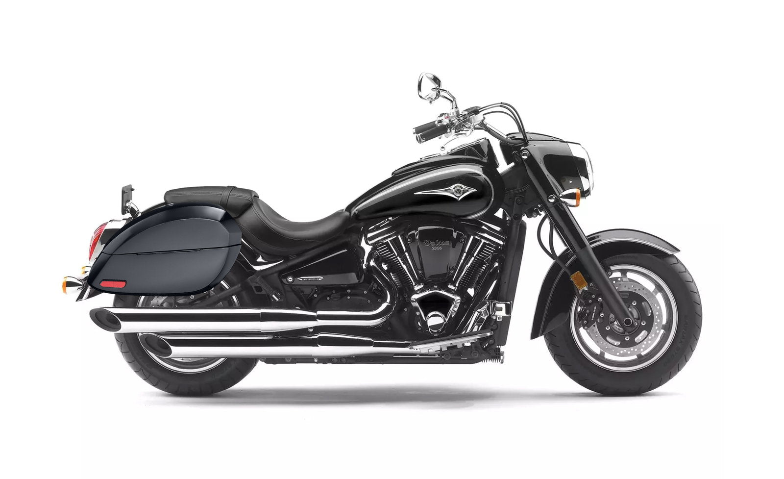 28L - Phantom Large Kawasaki Vulcan 2000 VN2000 Painted Motocicleta Hard Alforjas