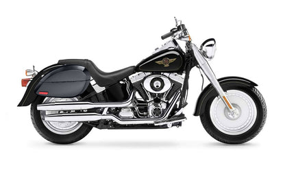 28L - Phantom Large Painted Motocicleta Hard Alforjas para Harley Softail Fatboy FLSTF/I