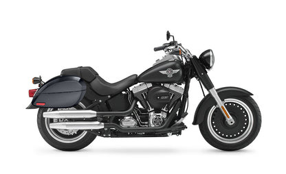 28L - Phantom Large Painted Motocicleta Hard Alforjas para Harley Softail Fat Boy Lo FLSTFB