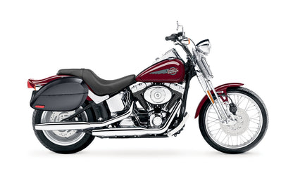28L - Phantom Large Painted Motocicleta Hard Alforjas para Harley Softail Springer FXSTS/I