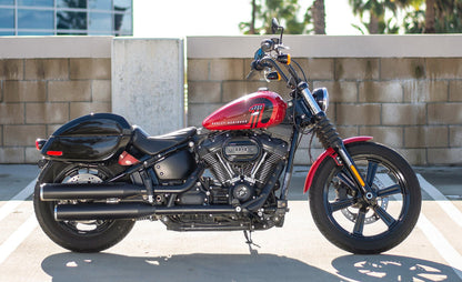 28L - Phantom Large Painted Motocicleta Hard Alforjas para Harley Softail Street Bob FXBB/S
