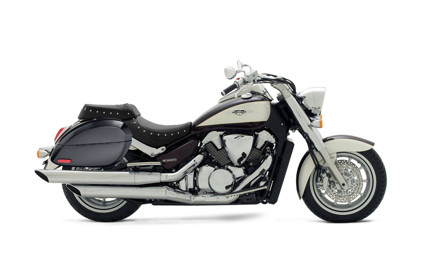 28L - Phantom Large Suzuki Boulevard C109 Painted Motocicleta Hard Alforjas