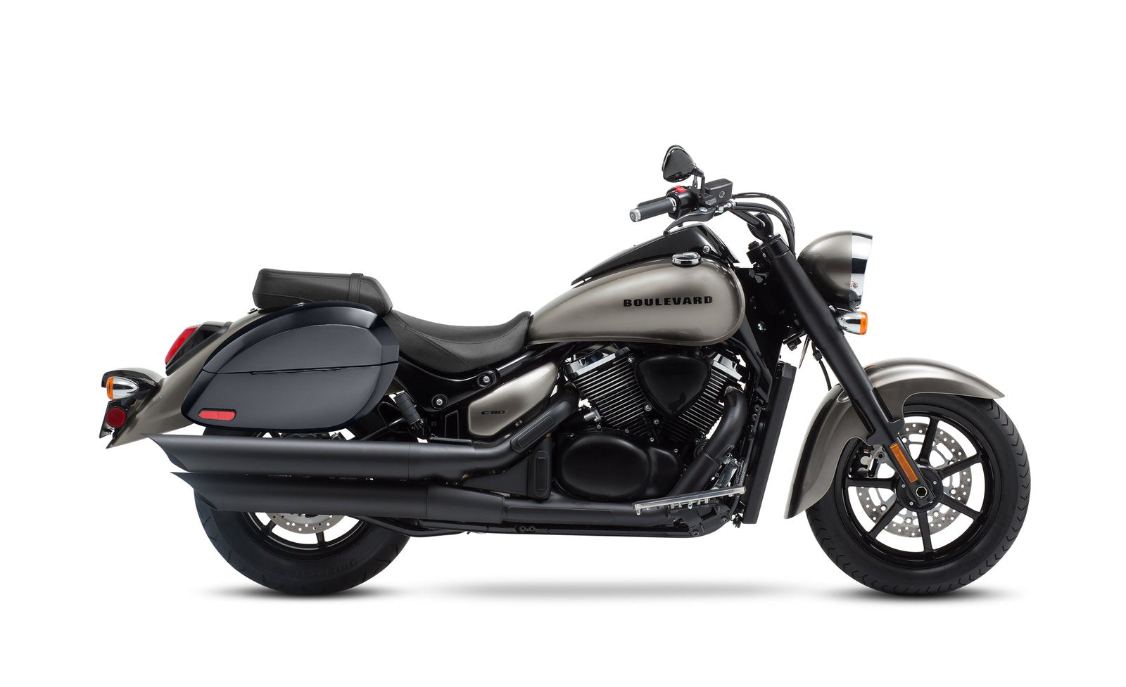 28L - Phantom Large Suzuki Boulevard C90 VL1500 Painted Motocicleta Hard Alforjas