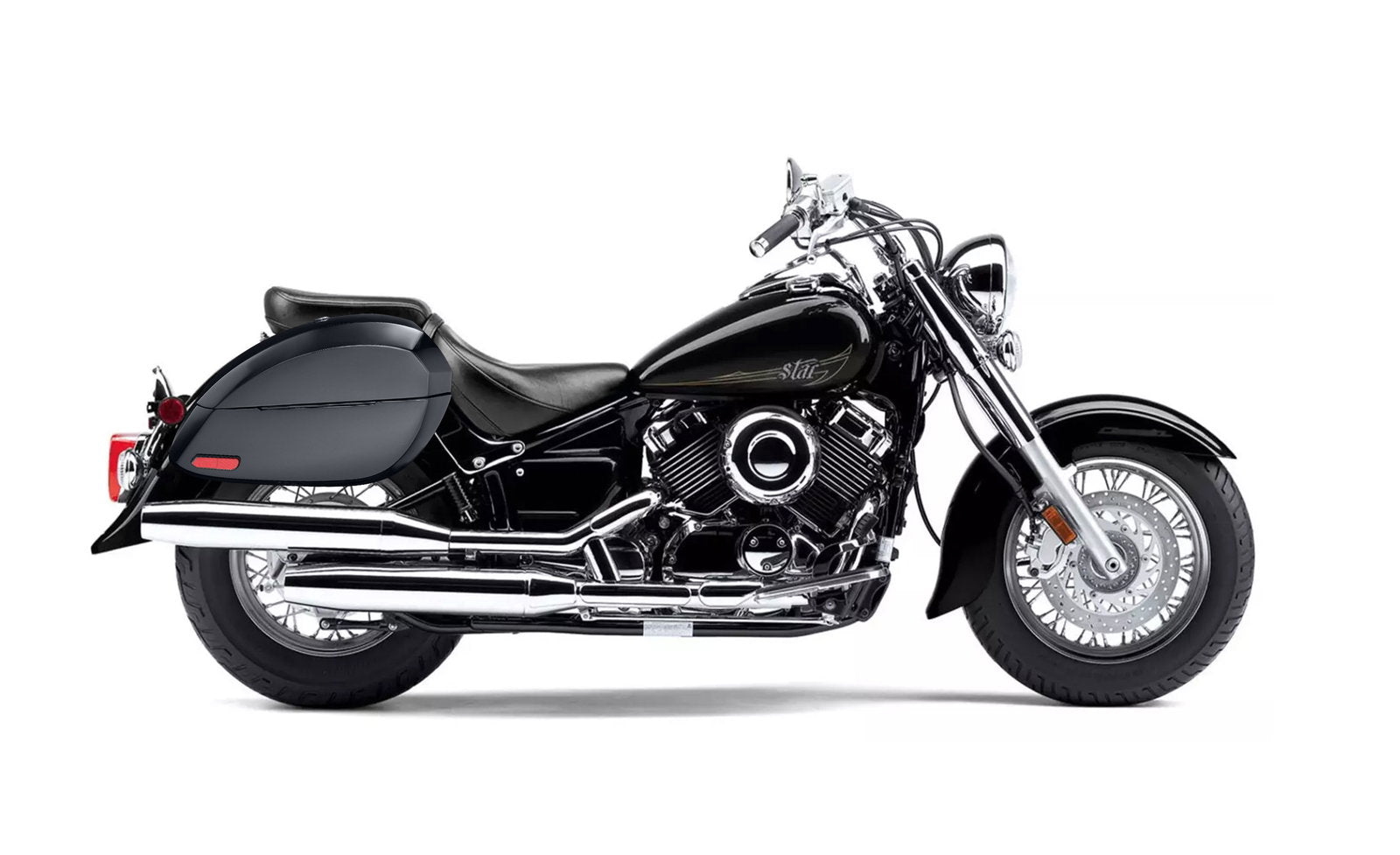 28L - Phantom Large Yamaha V Star 650 Classic XVS65A Painted Motocicleta Hard Alforjas