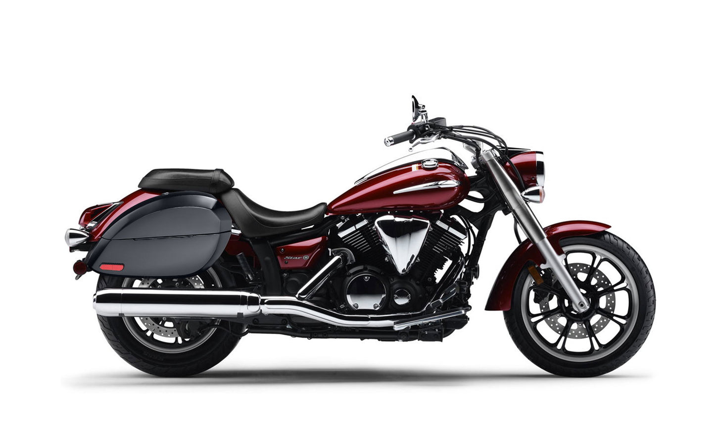 28L - Phantom Large Yamaha V Star 950 Painted Motocicleta Hard Alforjas