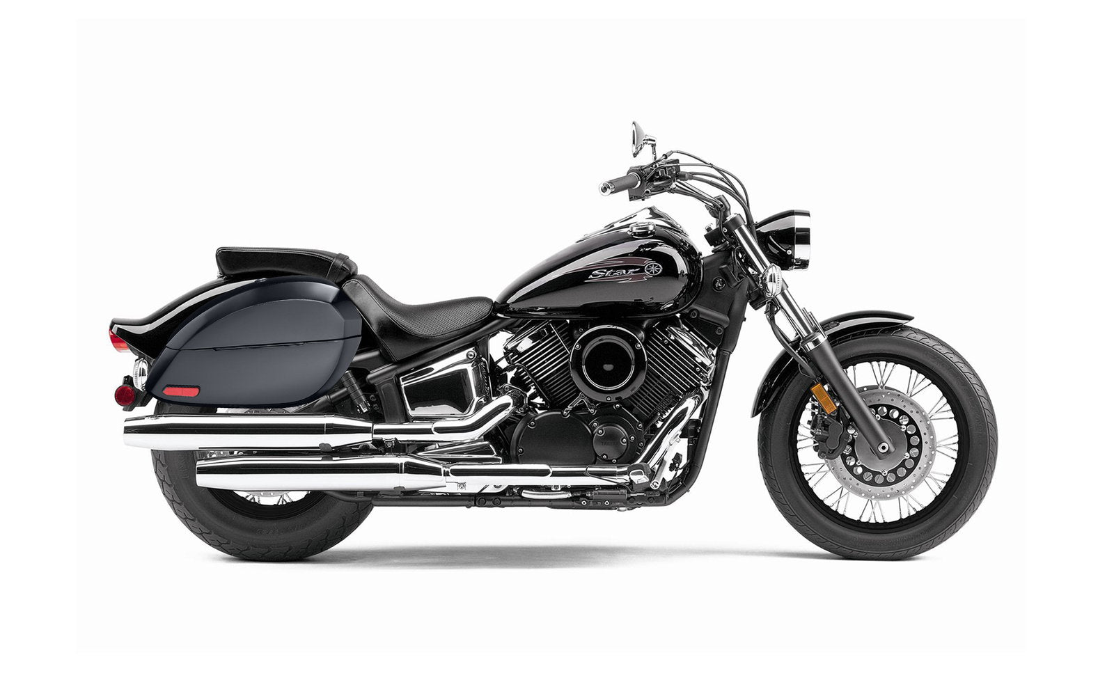 28L - Phantom Large Yamaha V Star 1100 Custom XVS11T Painted Motocicleta Hard Alforjas