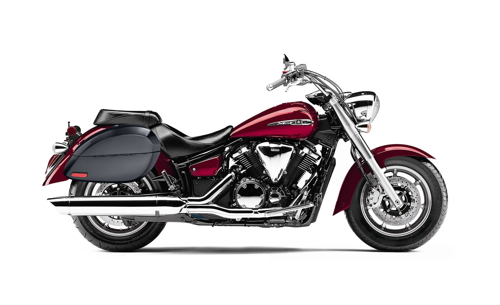 28L - Phantom Large Yamaha V Star 1300 Classic XVS1300A Painted Motocicleta Hard Alforjas