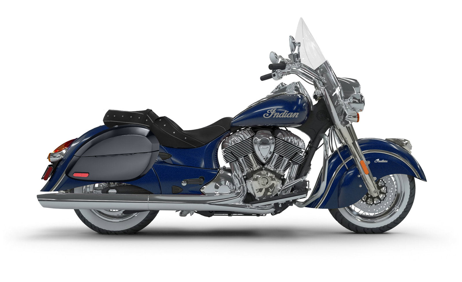 28L - Phantom Large Indian Chief Vintage Painted Motocicleta Hard Alforjas