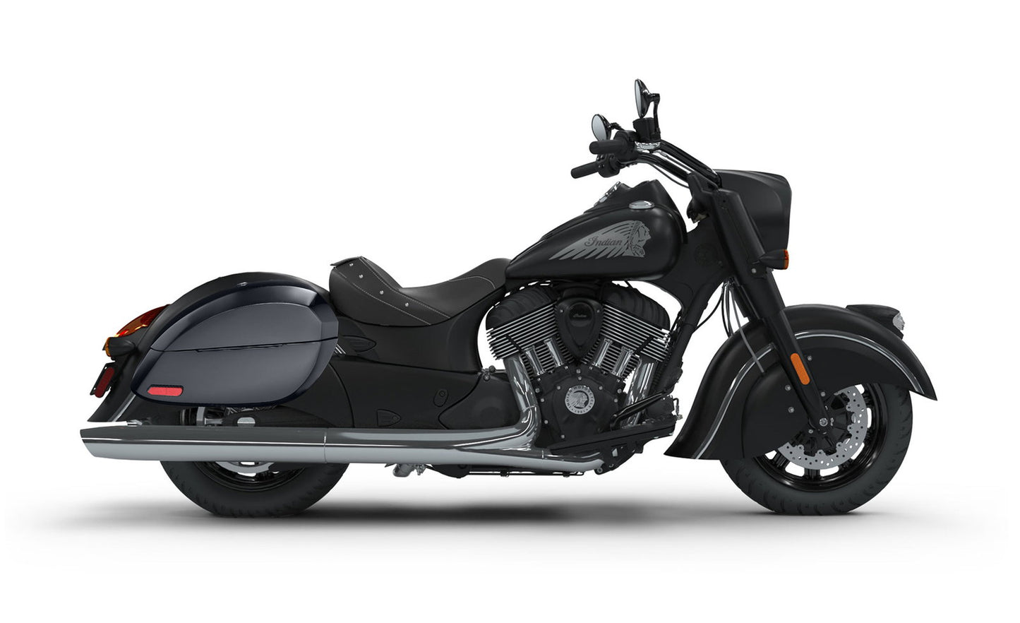 28L - Phantom Large Indian Chief Darkhorse Painted Motocicleta Hard Alforjas