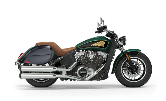 28L - Phantom Large Indian Scout Painted Motocicleta Hard Alforjas