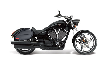 28L - Phantom Large Victory 8 Ball Painted Motocicleta Hard Alforjas