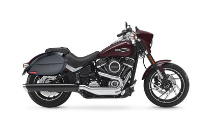 28L - Phantom Large Painted Motocicleta Hard Alforjas para Harley Softail Sport Glide FLSB