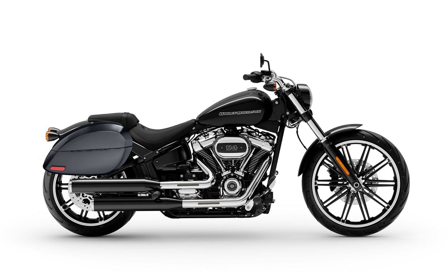 28L - Phantom Large Painted Motocicleta Hard Alforjas para Harley Softail Breakout FXBR/S