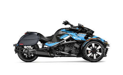 28L - Phantom Large CAN AM Spyder F3 Painted Motocicleta Hard Alforjas