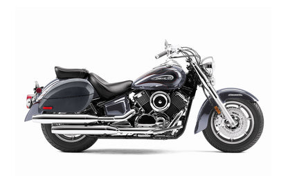 28L - Phantom Large Yamaha V Star 1100 Classic XVS11A Leather Wrapped Motocicleta Hard Alforjas