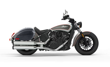 28L - Phantom Large Indian Scout Sixty Leather Wrapped Motocicleta Hard Alforjas