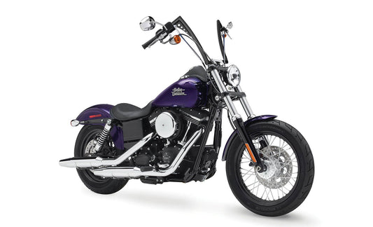 Viking Iron Born 12" Handlebar para Harley Dyna Street Bob FXDB Matte Black