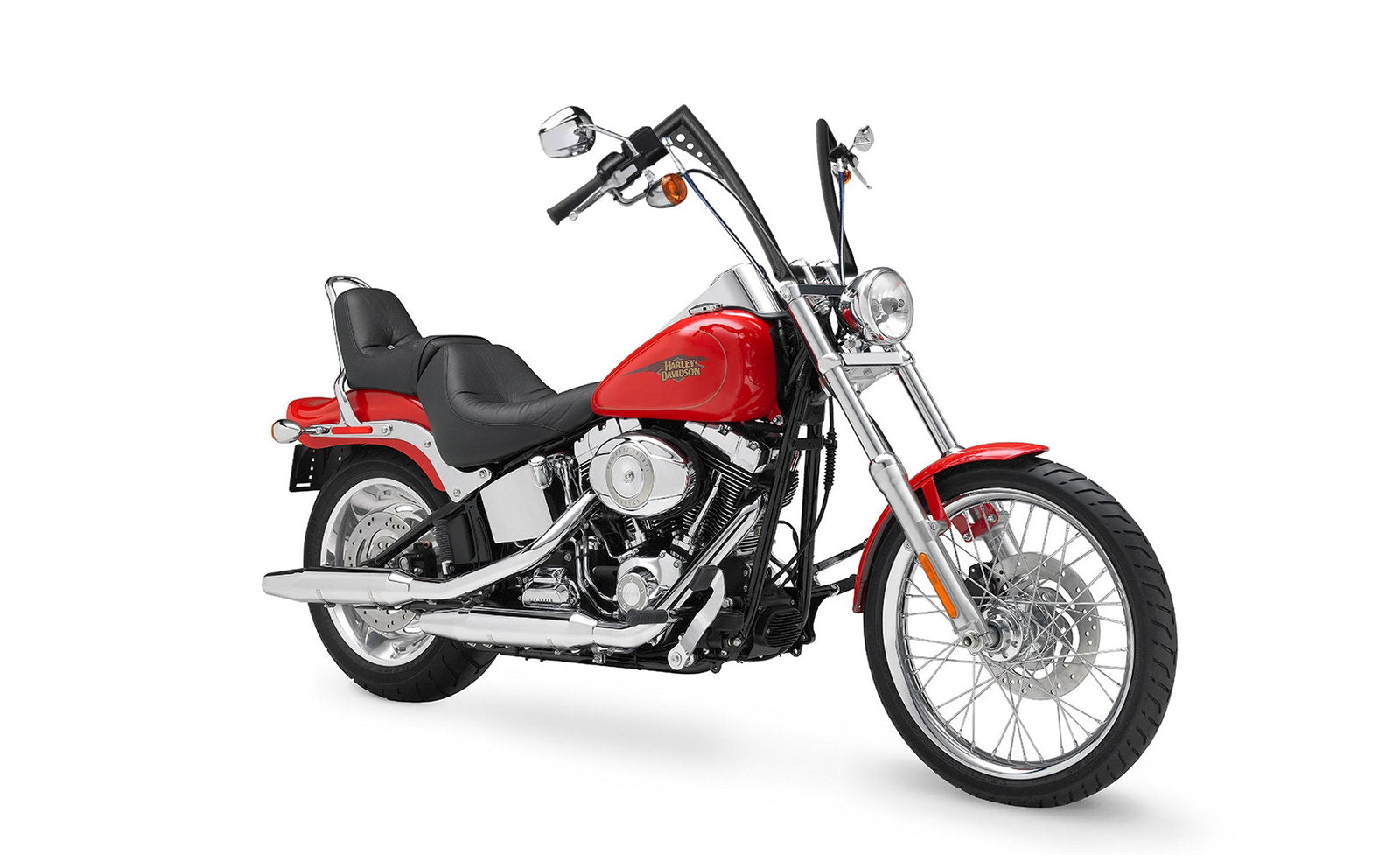 Viking Iron Born 12" Handlebar para Harley Softail Custom FXSTC Matte Black