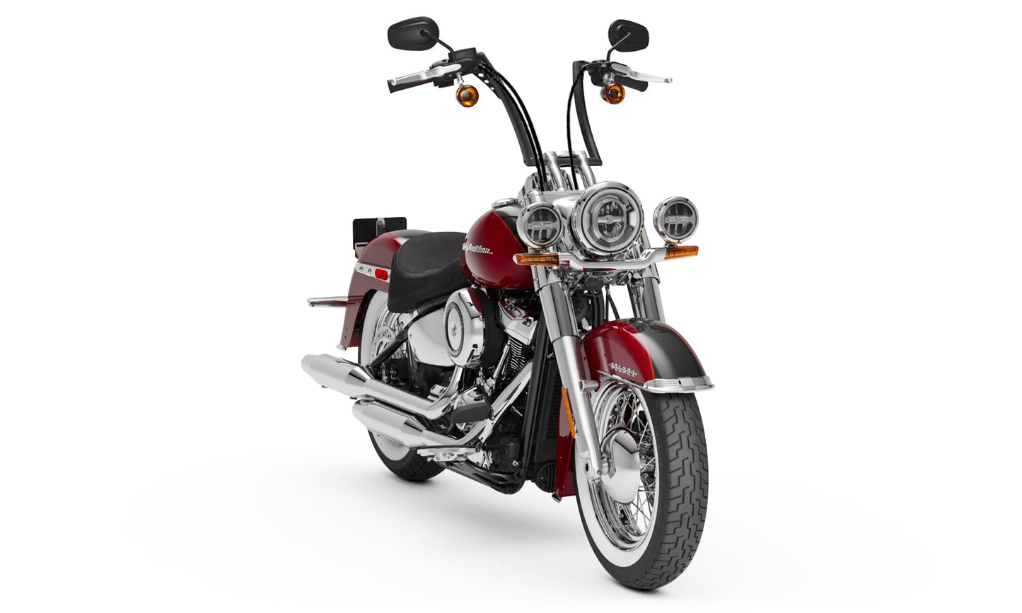 Viking Iron Born 12" Handlebar para Harley Softail Deluxe FLSTN Matte Black
