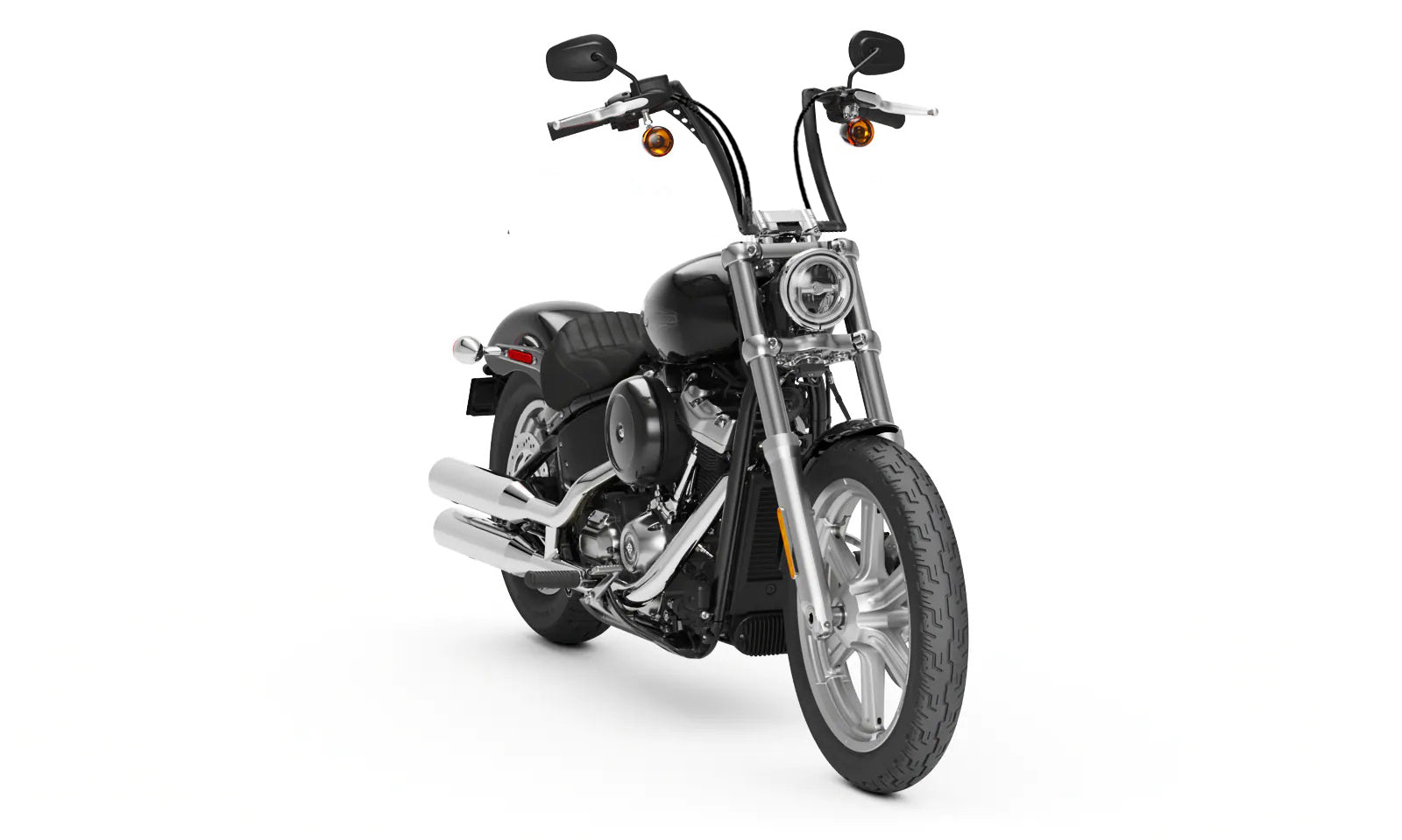 Viking Iron Born 12" Handlebar para Harley Softail Standard FXST/I Matte Black