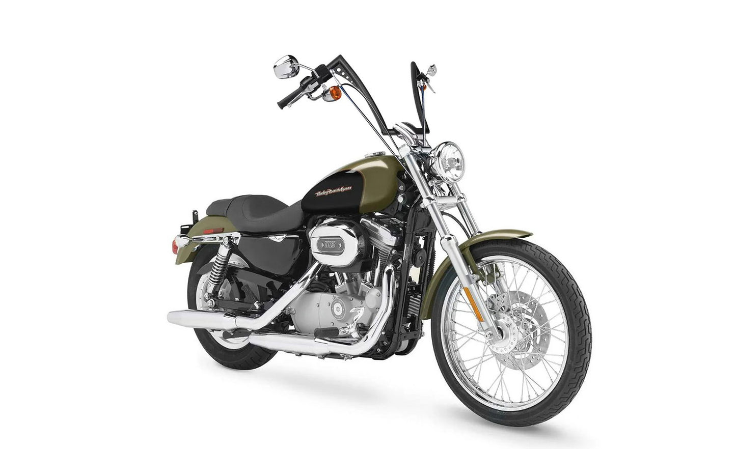 Viking Iron Born 12" Handlebar para Harley Sportster 883 Custom XL883C Matte Black