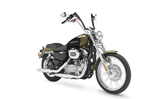 Viking Iron Born 12" Handlebar para Harley Sportster 883 Custom XL883C Matte Black