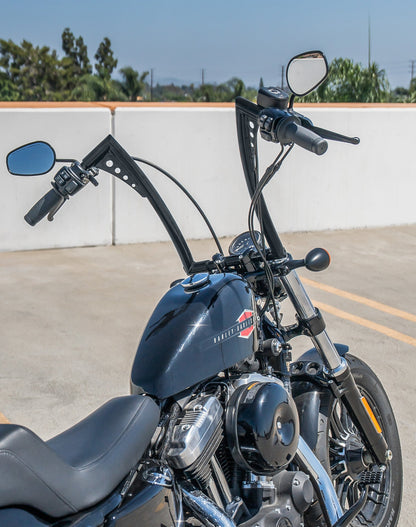 Viking Iron Born 12" Handlebar para Harley Sportster Forty Eight Matte Black