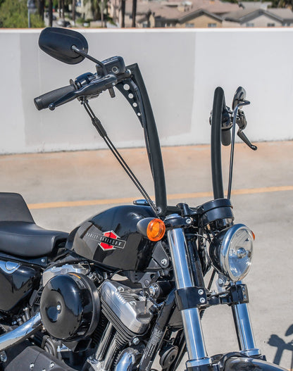 Viking Iron Born 12" Handlebar para Harley Sportster Forty Eight Matte Black