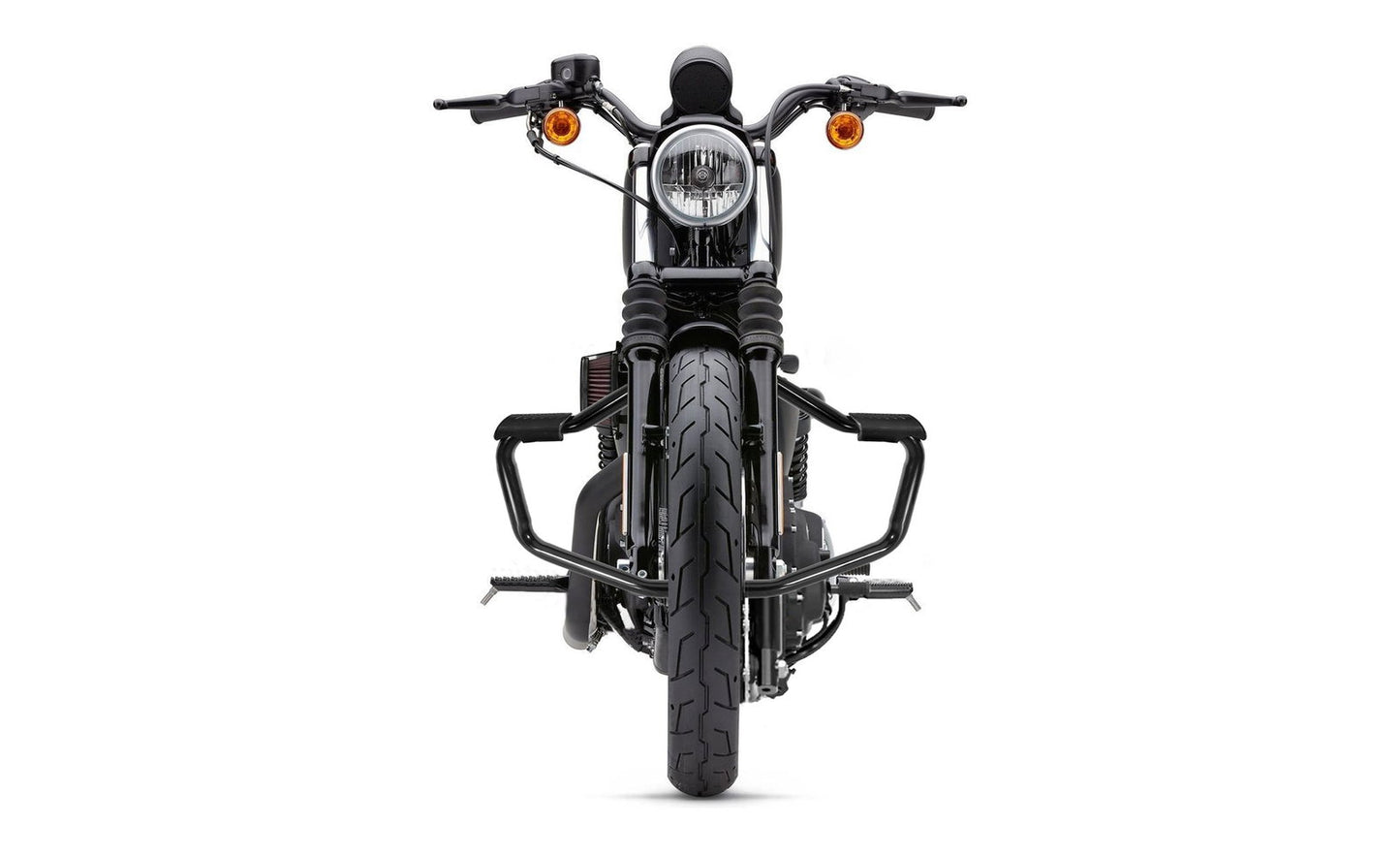 Viking Iron Born Motocicleta Crash Bar/Engine Guard para Harley Sportster 883 Iron XL883N Gloss Black