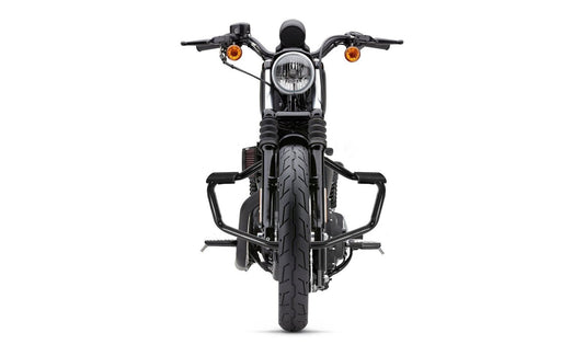Viking Iron Born Motocicleta Crash Bar/Engine Guard para Harley Sportster 1200 Low XL1200L Gloss Black