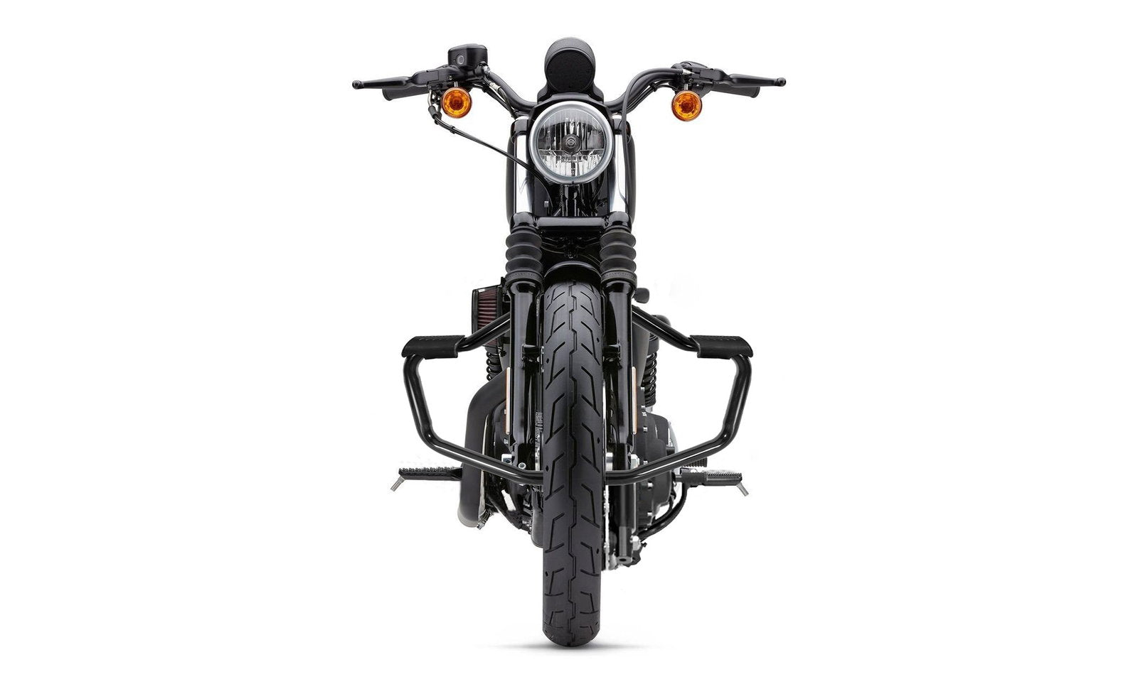 Viking Iron Born Motocicleta Crash Bar/Engine Guard para Harley Sportster 1200 Custom XL1200C Gloss Black