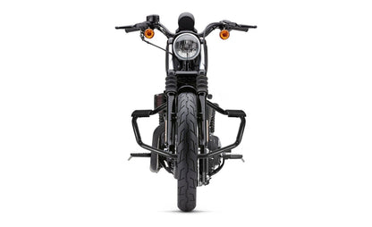 Viking Iron Born Motocicleta Crash Bar/Engine Guard para Harley Sportster 1200 Custom XL1200C Gloss Black