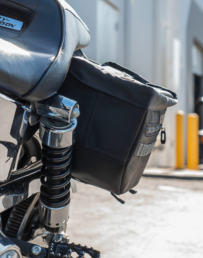 18L - Patriot Medium Motocicleta Throw Over Alforjas para Harley Dyna Low Rider FXDL/I