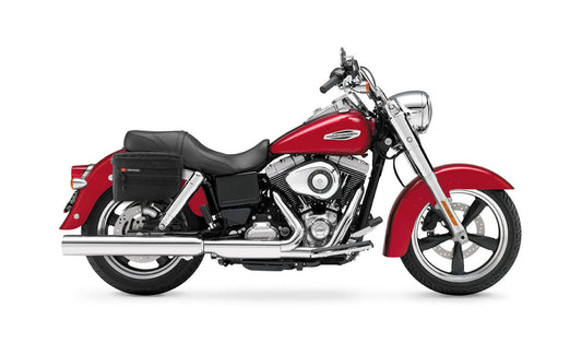 18L - Patriot Medium Motocicleta Throw Over Alforjas para Harley Dyna Switchback FLD