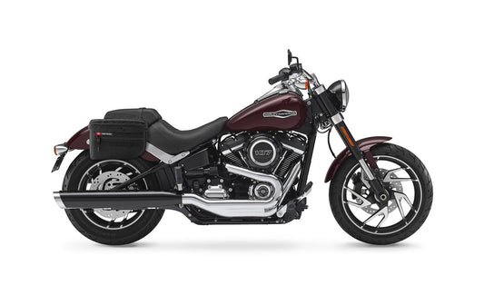 18L - Patriot Medium Motocicleta Throw Over Alforjas para Harley Softail Sport Glide FLSB
