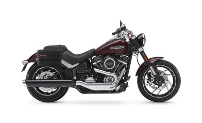 18L - Patriot Medium Motocicleta Throw Over Alforjas para Harley Softail Sport Glide FLSB