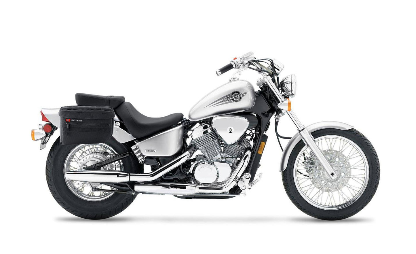 18L - Patriot Medium Honda Shadow 600 VLX Motocicleta Throw Over Alforjas